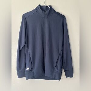 Adidas Zip Up Jacket. Womens Large Navy. 
Mock neck